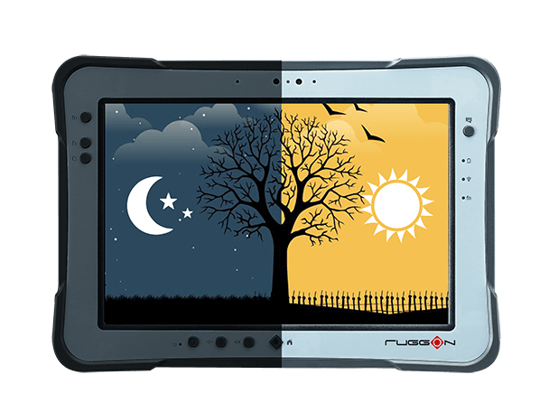 RuggON SOL PA501 rugged tablet ensures its visibility in various light conditions.